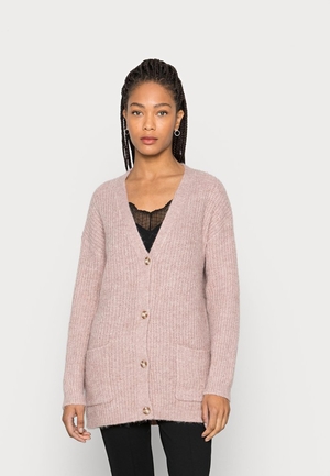 Cardigan Anna Field LONG WITH POCKET Rose Femme | WFH-7959013